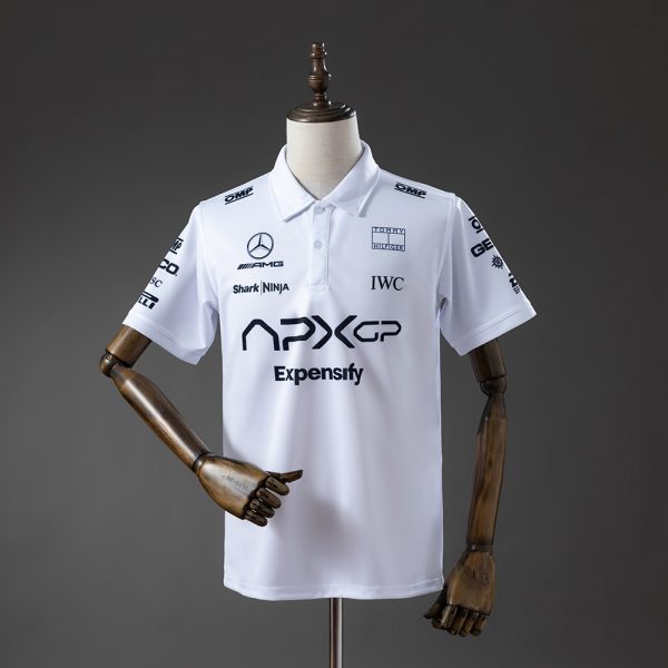Polo Mercedes-AMG Petronas F1 2025 — Blanco (Diseño 01)
